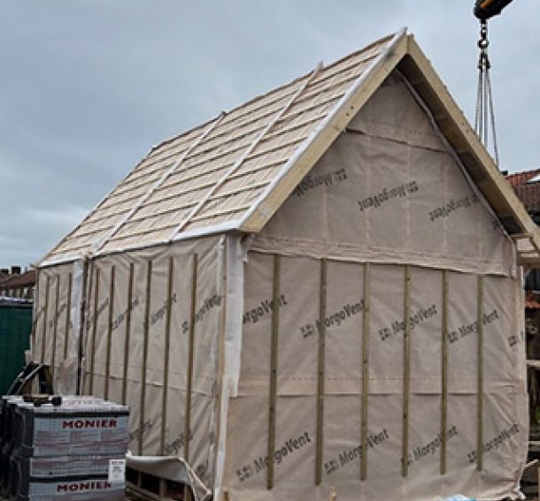Realisatie prefab schuur in Doetinchem door Eekelder Bouw